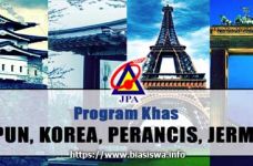 Biasiswa JPA Program Khas Jepun Korea Perancis dan Jerman
