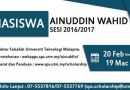 Biasiswa Tan Sri Ainuddin Wahid 2017 UTM