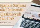 Pengajian Sarjana Muda di Universiti Al-Qasimiyyah Dubai UAE