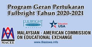 program geran pertukaran fulbright tahun 2020-2021